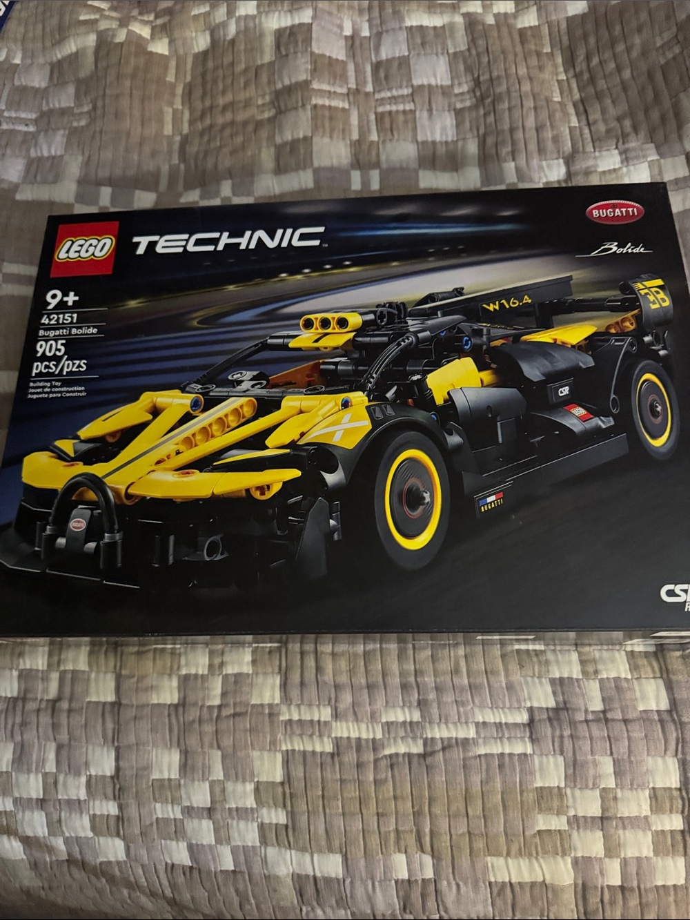 Lego Technic Bugatti Bolide Race Model - Yellow, Black